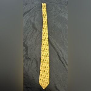 Vineyard Vines Tie Mens Silk Necktie Yellow Blue Red